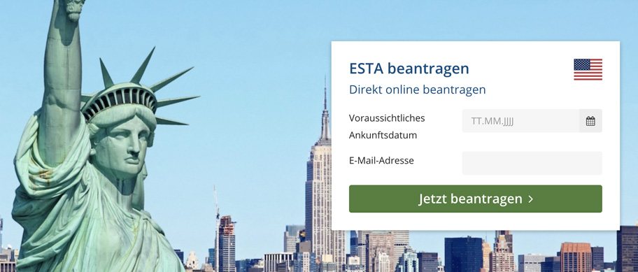 ESTA Formular öffnen